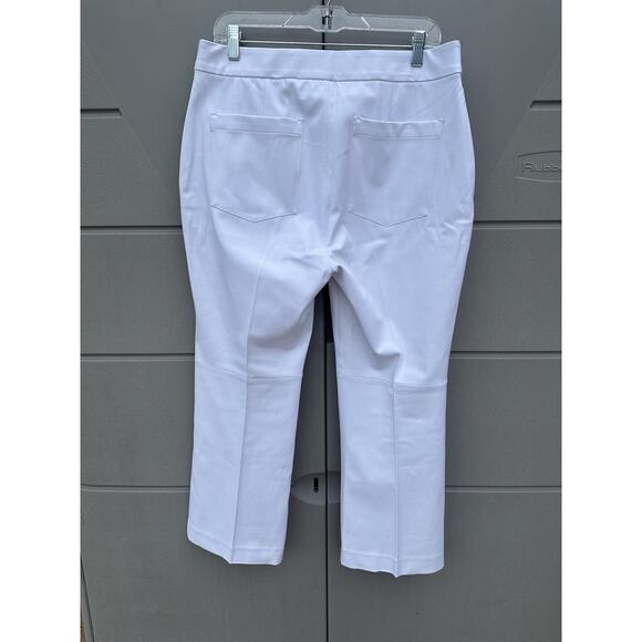 Spanx The Perfect Pant Slim Straight Pull On White Stretch Size M Travel CLASSIC - Picture 11 of 16